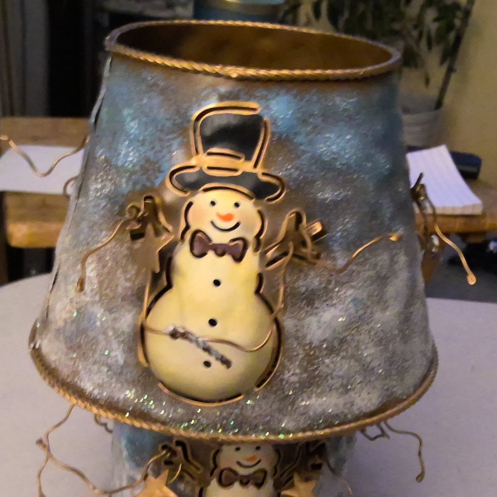 Snowman Candle holder